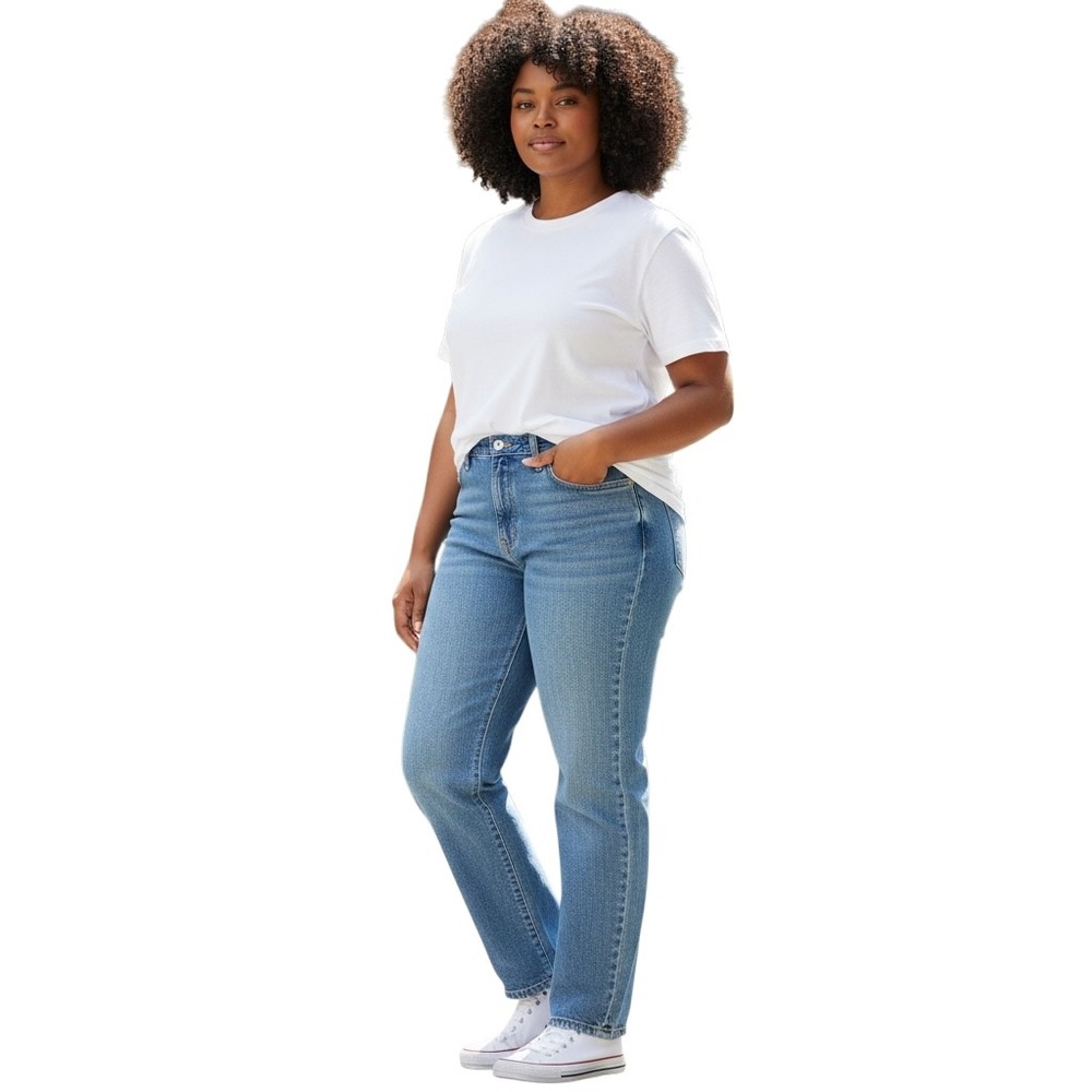 Polo Jeans Co Ralph‎ Lauren Womens Relaxed Straight Leg Denim Jeans Size 14x29